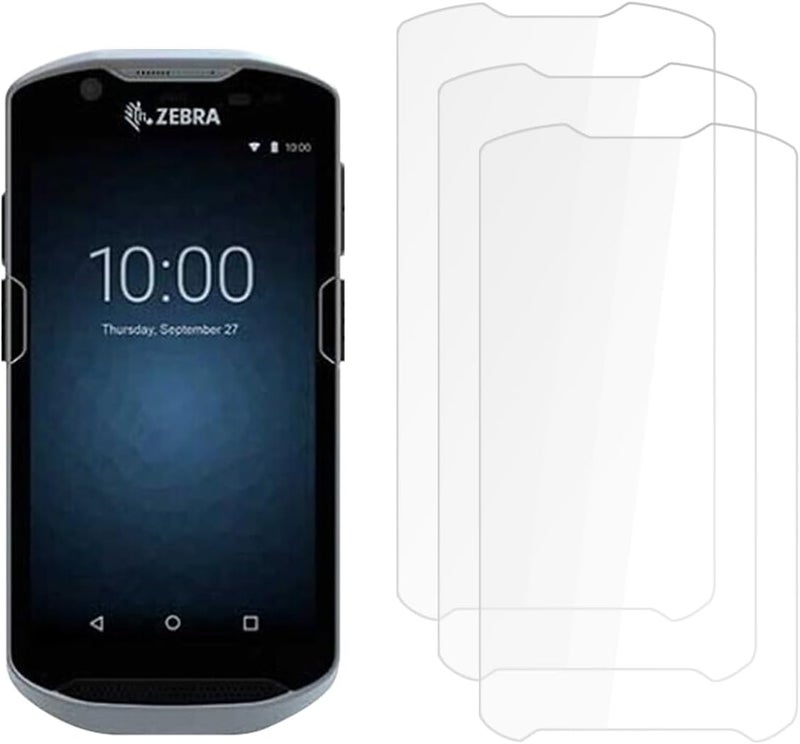 SCDIYEER 3pcs Tempered Glass Screen Protector for Zebra TC51 TC510K TC52 TC52X TC56 TC57 TC57X Barcode Scanner,HD Clean,Scratch Impact Protection - Image 1